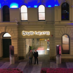 Drum Theatre lights up blue to support local men and families living with prostate cancer