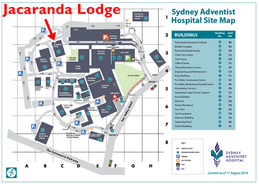 Jacaranda Lodge SAH Map