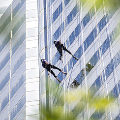 Eight mates prepare to take the plunge: abseiling down Central Park Tower to raise funds for PCFA